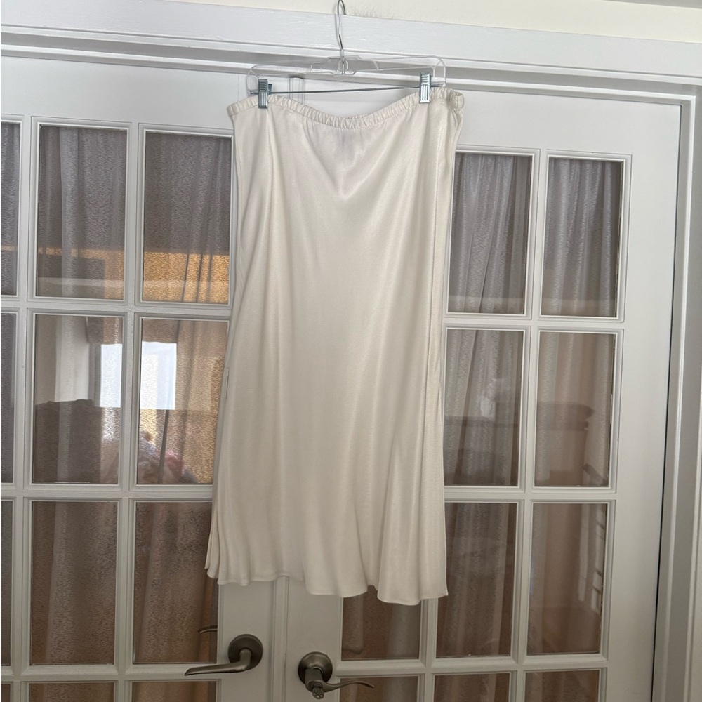 JCrew White Slip Skirt